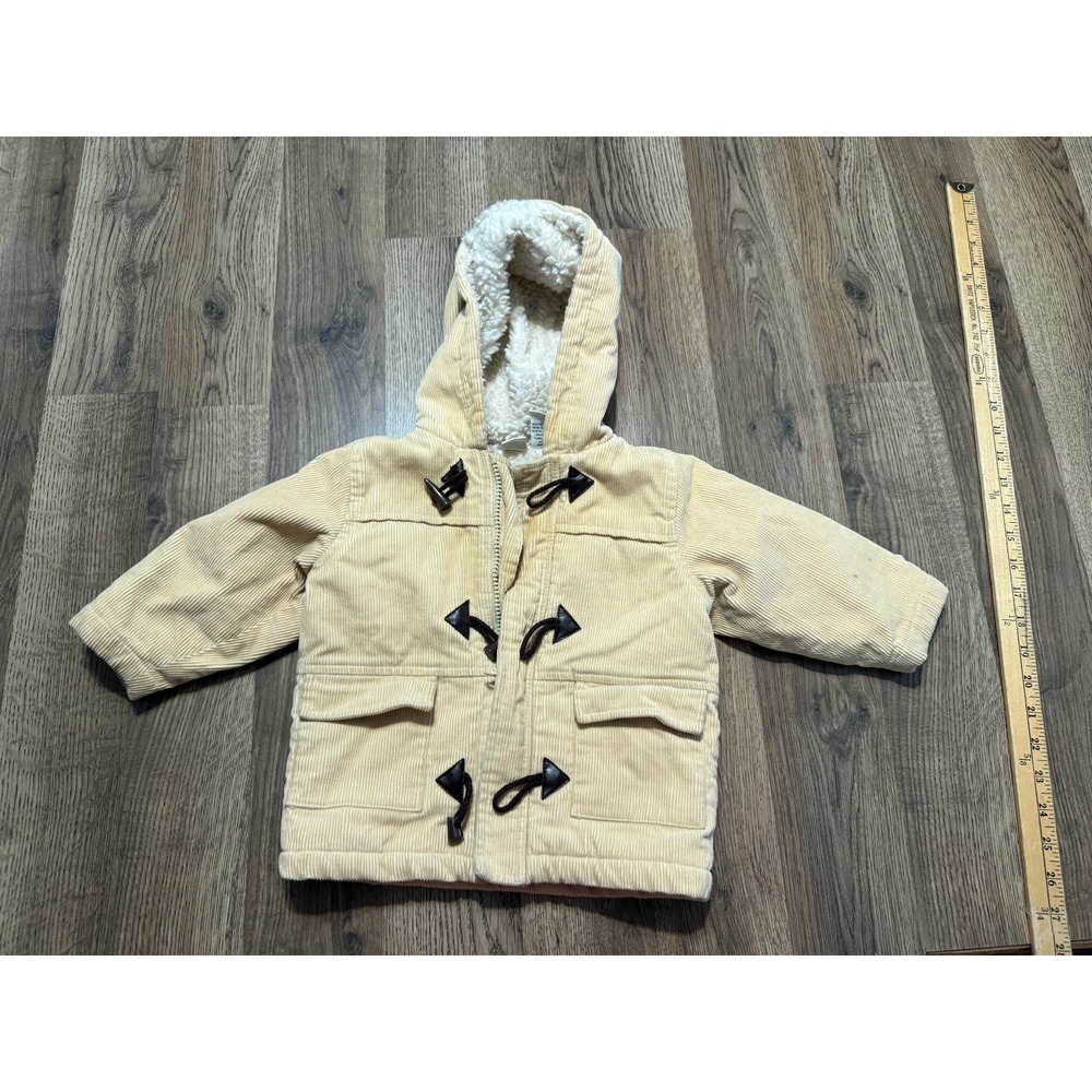 Baby UR it Jacket, Toddler Boys Size 18 Months, Tan, Full Zip, Corduroy